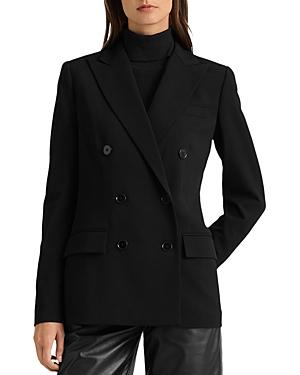 Lauren Ralph Lauren Wool Crepe Double Breasted Blazer