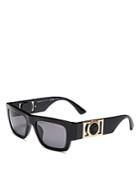 Versace Men's Polarized Rectangle Sunglasses, 53mm