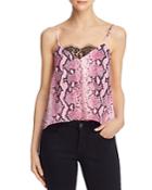 Fore Lace-trim Snake Print Cami - 100% Exclusive