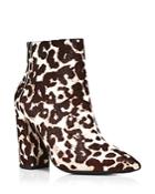 Charles David Women's Snow Leopard Block Heel Boots