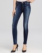 Hudson Nico Mid Rise Super Skinny Jeans In Blue Gold