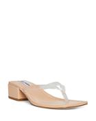 Steve Madden Women's Claudette Square Toe Block Heel Thong Sandals