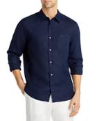 Vince Solid Linen Button Down Shirt