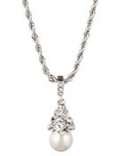 Givenchy Simulated Pearl Pendant Necklace, 16