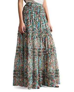Ted Baker Amadea Ruffled Tiered Maxi Skirt