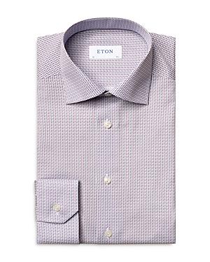 Eton Mini Paisley Print Contemporary Fit Button Down Shirt
