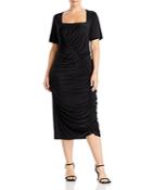 Wayf Plus Rigby Ruched Midi Dress