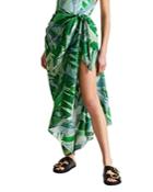 Ted Baker Solia Sunburst Leaf Beach Sarong Swim Cover-up