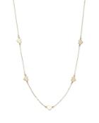 Moon & Meadow 14k Yellow Gold Heart Station Necklace, 18 - 100% Exclusive