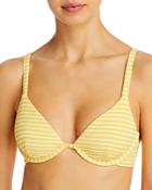 Onia Anna Striped Underwire Bikini Top