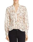 Rebecca Taylor Kyla Embroidered Floral Top