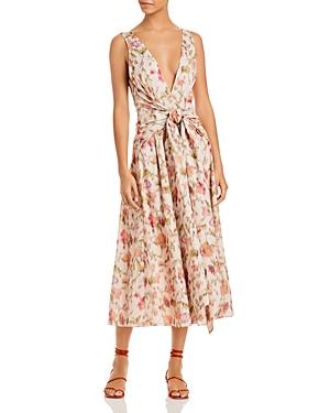 Rebecca Taylor Printed Tie Front Dress