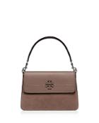 Tory Burch Mcgraw Leather & Suede Shoulder Bag