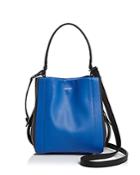 Dkny Color Block Mini Leather Bucket Bag
