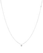 La Brune Et La Blonde 18k White Gold 360 Necklace With Brilliant Diamond, 14.75