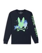 Psycho Bunny Mallette Cotton Long Sleeve Graphic Tee