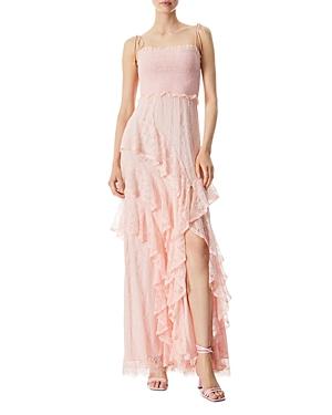 Alice And Olivia Jocelyn High Slit Dress