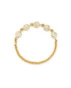 Zoe Chicco 14k Yellow Gold Diamond Chain Ring