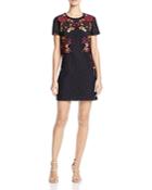 French Connection Legere Embroidered Lace Dress