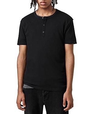 Allsaints Figure Short Sleeve Henley Tee