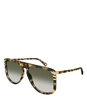 Chloe Women's West Flat Top Sunglasses, 62mm