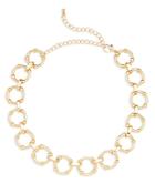 Aqua Chain Link Necklace, 13.5