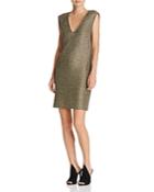 French Connection Leah Metallic Jersey Dress