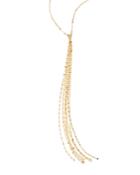 Lana Jewelry 14k Yellow Gold Petite Tassel Necklace, 16