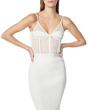 Herve Leger Sheer Bustier Top