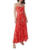 Karen Millen Pleated Floral Maxi Dress