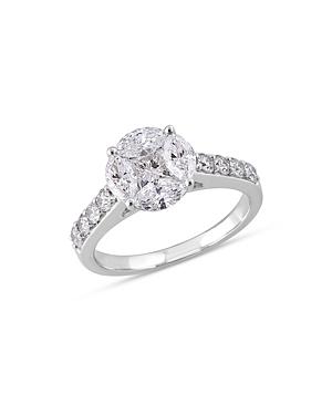 Bloomingdale's Diamond Round Mosaic Ring In 14k White Gold, 1.75 Ct. T.w. - 100% Exclusive
