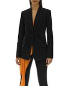 Helmut Lang Contrast Stitch Fitted Blazer