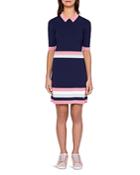 Ted Baker Colour By Numbers Origami Striped Knit Dress
