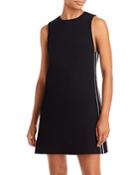 Alice And Olivia Clyde Side Stripe A Line Dress