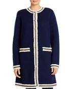 Tory Burch Kendra Fringe-trimmed Sweater Coat