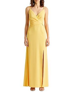 Lauren Ralph Lauren Crepe Knotted Gown