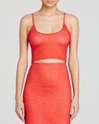 Cynthia Rowley Crop Top - Red Lace
