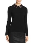 C By Bloomingdale's Cashmere Embellished-collar Sweater - 100% Exclusive