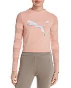 Puma Strapped Up Mesh-inset Cropped Top