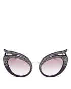 Miu Miu Women's Embellished Cat Eye Sunglasses, 55mm