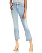 Mother The Hustler Frayed Ankle Jeans In Knock On Wood