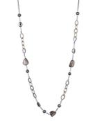 Alexis Bittar Woodland Fantasy Chain Link Stone Station Necklace, 32