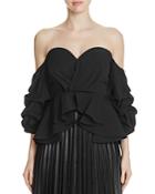Gracia Off-the-shoulder Peplum Top - Compare At $92