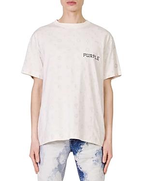 Purple Brand Textured Jersey Monogram Tee