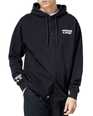 The Kooples Skull Front Snap Hoodie
