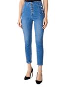 J Brand Natasha High-rise Cropped Skinny Jeans In Argo