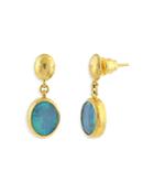 Gurhan 24k Yellow Gold Rune Opal Drop Earrings