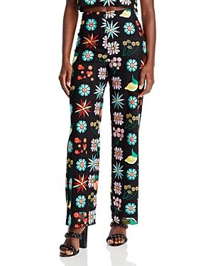 Staud Oscar Crocheted Floral Pants