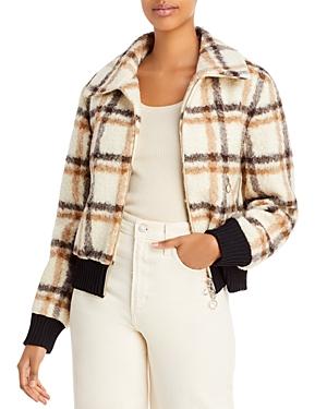 Jonathan Simkhai Pia Plaid Bomber Jacket