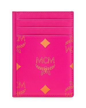 Mcm Color Splash Logo Card Case